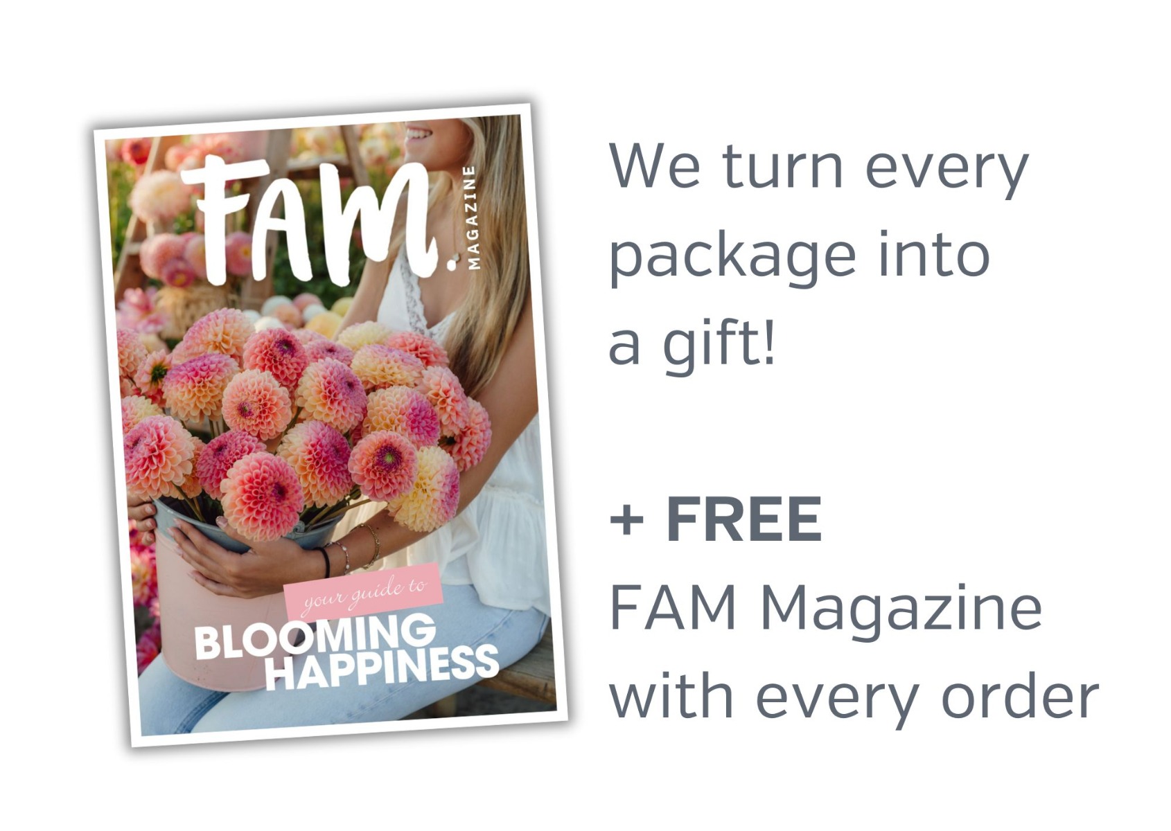 free FAM Magazine with every order